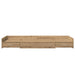 Cadru de pat cu depozitare cu headboard Stejar Artizanal 100 x 200 cm - WALTI WALTI