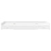 Cadru de pat cu depozitare cu headboard Alb 90 x 200 cm Lemn compozit - WALTI WALTI