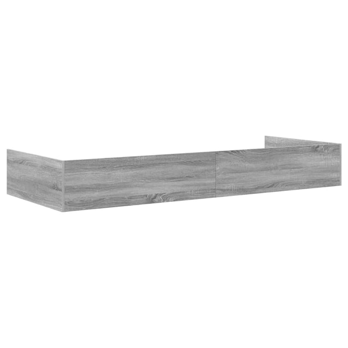 Cadru de pat cu depozitare Gri Sonoma 90 x 200 cm Lemn compozit - WALTI WALTI