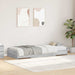 Cadru de pat cu depozitare Gri Sonoma 80 x 200 cm Lemn compozit - WALTI WALTI