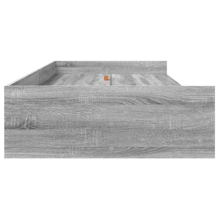 Cadru de pat cu depozitare Gri Sonoma 80 x 200 cm Lemn compozit - WALTI WALTI