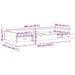 Cadru de pat cu depozitare Gri Sonoma 80 x 200 cm Lemn compozit - WALTI WALTI