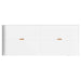 Cadru de pat cu depozitare cu headboard Alb 80 x 200 cm Lemn compozit - WALTI WALTI