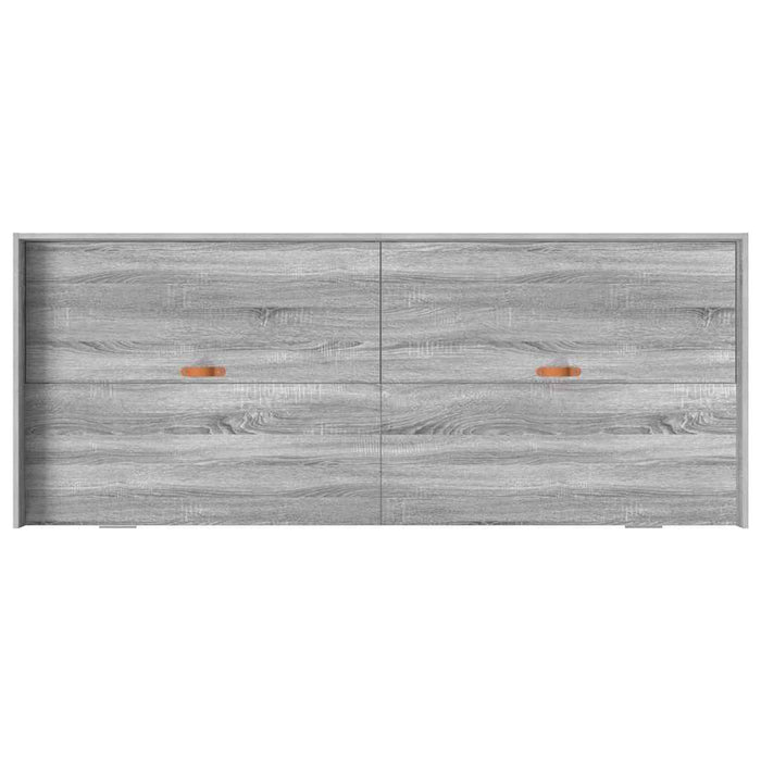 Cadru de pat cu depozitare Gri Sonoma 80 x 200 cm Lemn compozit - WALTI WALTI