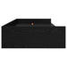 Cadru de pat cu depozitare Stejar Negru 75 x 190 cm Lemn compozit - WALTI WALTI