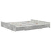 Cadru de pat cu depozitare Gri beton 200 x 200 cm Lemn compozit - WALTI WALTI