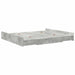 Cadru de pat cu depozitare Gri beton 200 x 200 cm Lemn compozit - WALTI WALTI