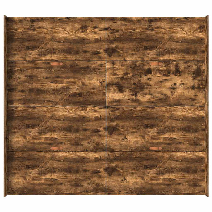 Cadru de pat cu depozitare cu sertar Stejar afumat 200 x 200 cm - WALTI WALTI