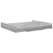 Cadru de pat cu depozitare cu headboard sonoma gri 200 x 200 cm - WALTI WALTI