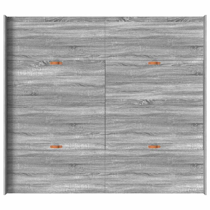 Cadru de pat cu depozitare cu headboard sonoma gri 200 x 200 cm - WALTI WALTI