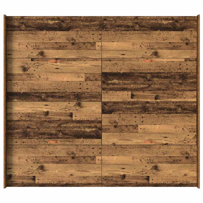 Cadru de pat cu depozitare cu headboard Lemn vechi 200 x 200 cm - WALTI WALTI