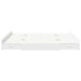 Cadru de pat cu depozitare Alb 180 x 200 cm Lemn compozit - WALTI WALTI