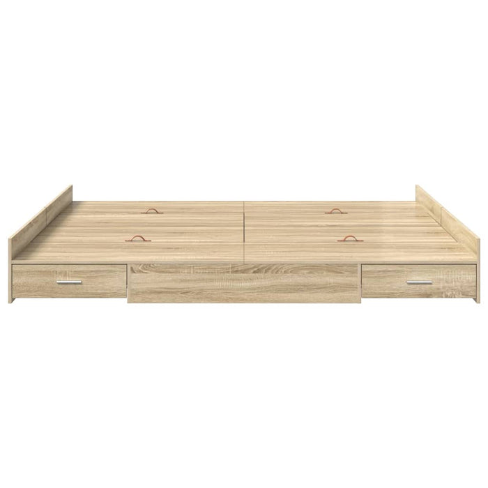 Cadru de pat cu depozitare cu sertar Stejar sonoma 180 x 200 cm - WALTI WALTI
