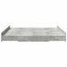 Cadru de pat cu depozitare Gri beton 180 x 200 cm Lemn compozit - WALTI WALTI