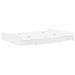 Cadru de pat cu depozitare Alb 160 x 200 cm Lemn compozit - WALTI WALTI