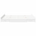 Cadru de pat cu depozitare Alb 160 x 200 cm Lemn compozit - WALTI WALTI