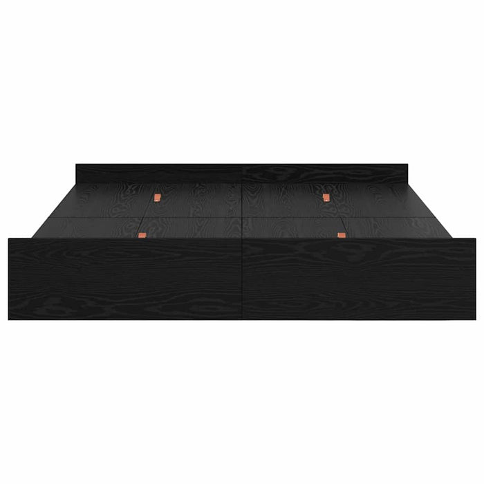 Cadru de pat cu depozitare cu sertar Stejar negru 160 x 200 cm - WALTI WALTI