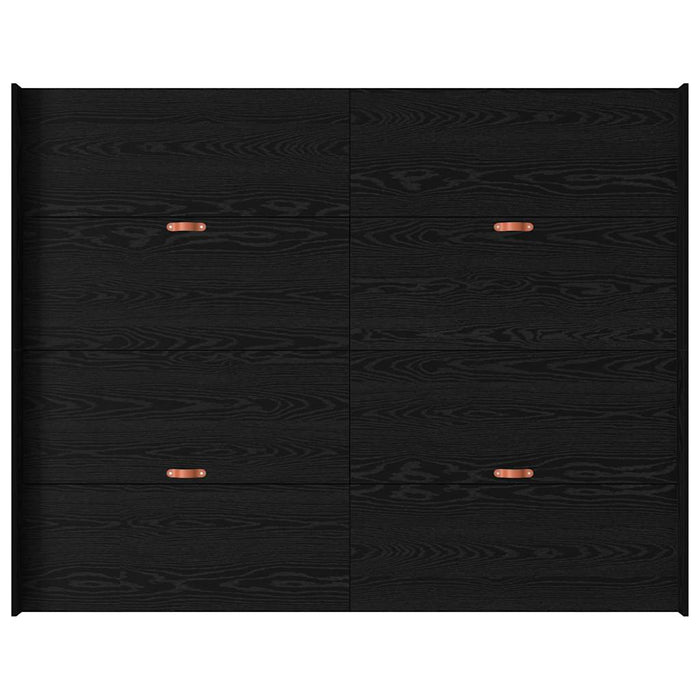 Cadru de pat cu depozitare cu sertar Stejar negru 160 x 200 cm - WALTI WALTI