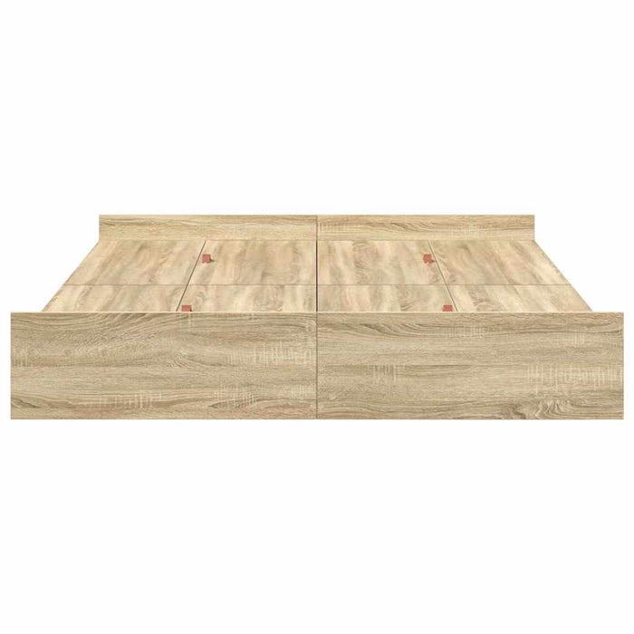 Cadru de pat cu depozitare cu sertar Stejar sonoma 160 x 200 cm - WALTI WALTI