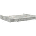 Cadru de pat cu depozitare Gri beton 150 x 200 cm Lemn compozit - WALTI WALTI