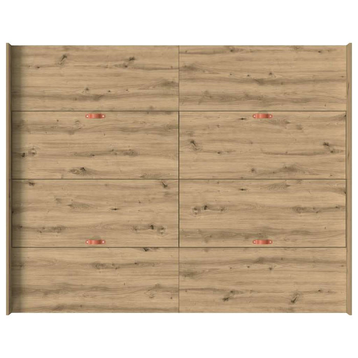 Cadru de pat cu depozitare stejar artizanal 150 x 200 cm - WALTI WALTI