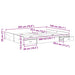 Cadru de pat cu depozitare Gri beton 140 x 200 cm Lemn compozit - WALTI WALTI