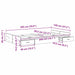 Cadru de pat cu depozitare Alb 120 x 200 cm Lemn compozit - WALTI WALTI