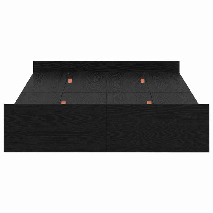 Cadru de pat cu depozitare cu sertar Stejar negru 120 x 200 cm - WALTI WALTI