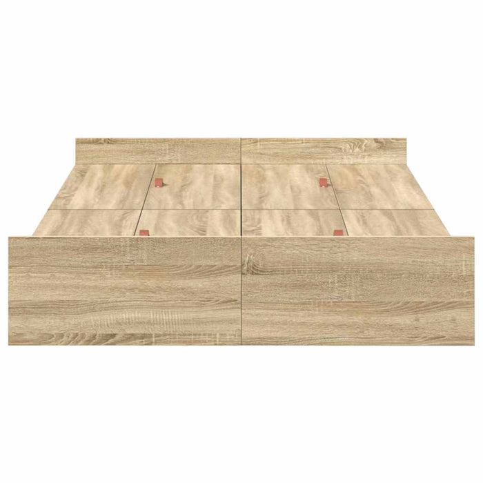 Cadru de pat cu depozitare cu sertar Stejar sonoma 120 x 200 cm - WALTI WALTI