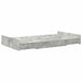 Cadru de pat cu depozitare Gri beton 120 x 200 cm Lemn compozit - WALTI WALTI