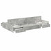 Cadru de pat cu depozitare Gri beton 120 x 200 cm Lemn compozit - WALTI WALTI