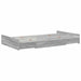 Cadru de pat cu depozitare cu headboard sonoma gri 120 x 200 cm - WALTI WALTI