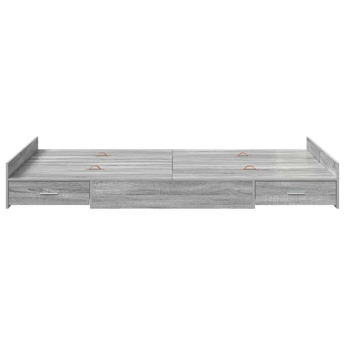 Cadru de pat cu depozitare cu headboard sonoma gri 120 x 200 cm - WALTI WALTI