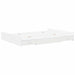 Cadru de pat cu depozitare Alb 140 x 190 cm Lemn compozit - WALTI WALTI