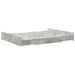Cadru de pat cu depozitare Gri beton 140 x 190 cm Lemn compozit - WALTI WALTI