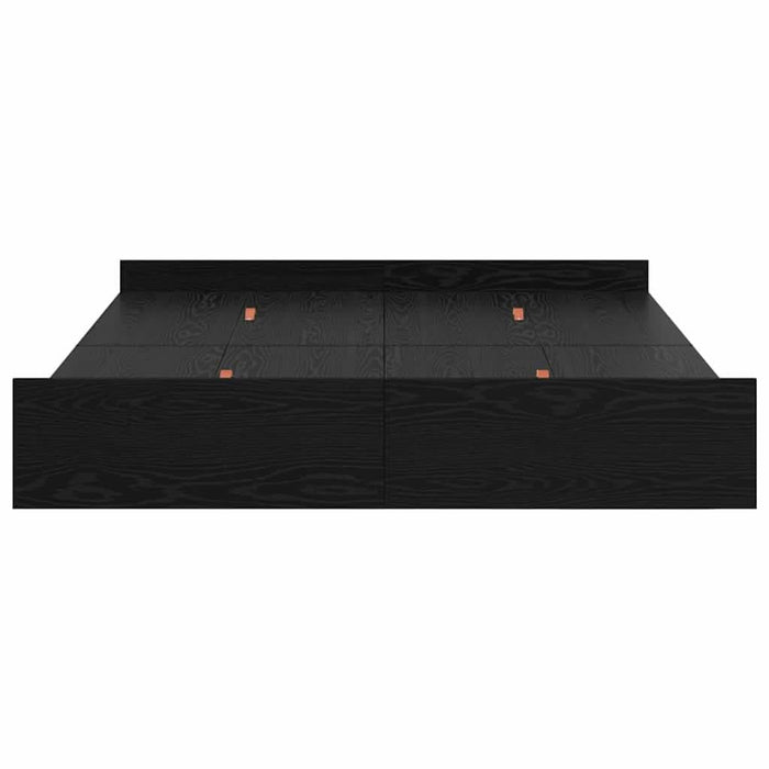 Cadru de pat cu depozitare cu sertar Stejar negru 135 x 190 cm - WALTI WALTI