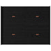 Cadru de pat cu depozitare cu sertar Stejar negru 135 x 190 cm - WALTI WALTI