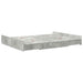 Cadru de pat cu depozitare Gri beton 135 x 190 cm Lemn compozit - WALTI WALTI