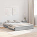 Cadru de pat cu depozitare cu headboard sonoma gri 135 x 190 cm - WALTI WALTI