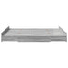 Cadru de pat cu depozitare cu headboard sonoma gri 135 x 190 cm - WALTI WALTI