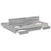 Cadru de pat cu depozitare cu headboard sonoma gri 135 x 190 cm - WALTI WALTI