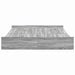 Cadru de pat cu depozitare cu headboard sonoma gri 135 x 190 cm - WALTI WALTI