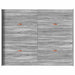 Cadru de pat cu depozitare cu headboard sonoma gri 135 x 190 cm - WALTI WALTI