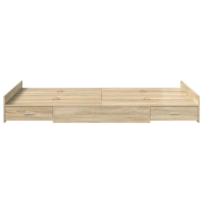 Cadru de pat cu depozitare cu sertar Stejar sonoma 120 x 190 cm - WALTI WALTI