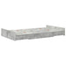 Cadru de pat cu depozitare Gri beton 120 x 190 cm Lemn compozit - WALTI WALTI