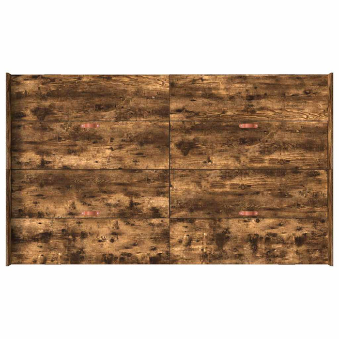 Cadru de pat cu depozitare cu sertar Stejar afumat 120 x 190 cm - WALTI WALTI