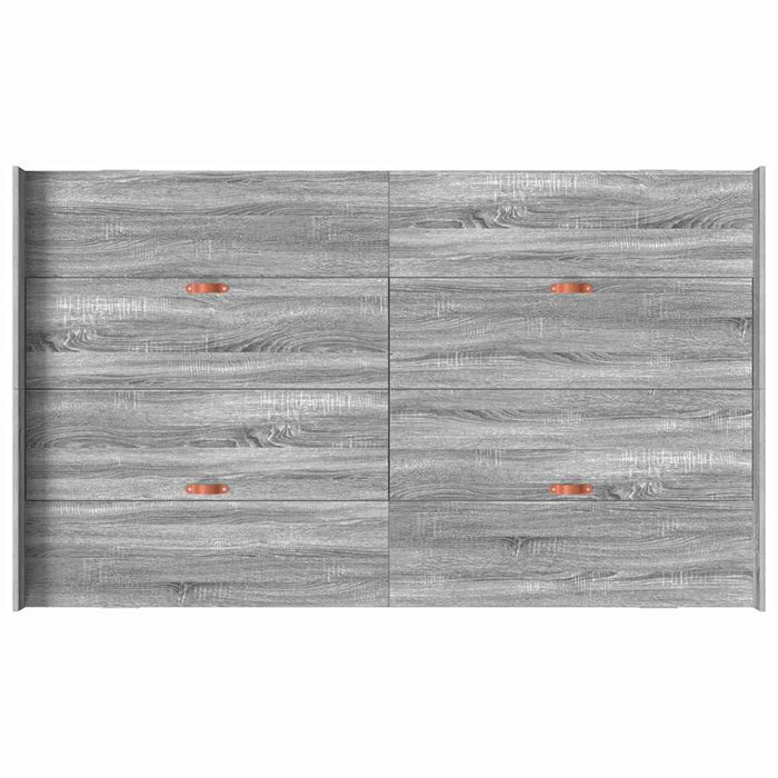 Cadru de pat cu depozitare cu headboard sonoma gri 120 x 190 cm - WALTI WALTI