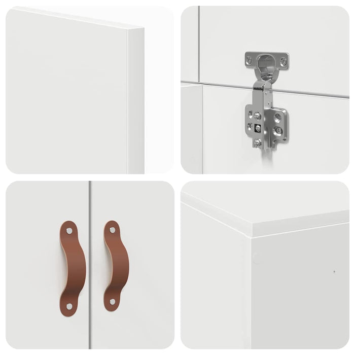 Cadru de pat cu depozitare Alb 200 x 80 x 31.5 cm Lemn compozit - WALTI WALTI