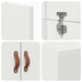Cadru de pat cu depozitare Alb 200 x 80 x 31.5 cm Lemn compozit - WALTI WALTI