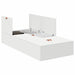 Cadru de pat cu depozitare Alb 200 x 80 x 31.5 cm Lemn compozit - WALTI WALTI